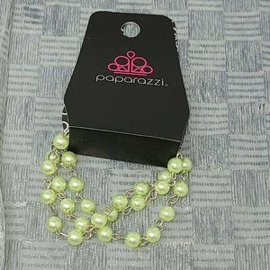Paparazzi Stage Name Green Bracelet